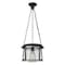 Z-Lite Cape Harbor Pendant, 1-Light, 13 In.W x 9 In.H, Matte Black/Water hammered 7503P13-MB - alternate 2
